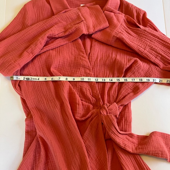 Onia Cotton Gauze Wrap Dress XL - Picture 7 of 11